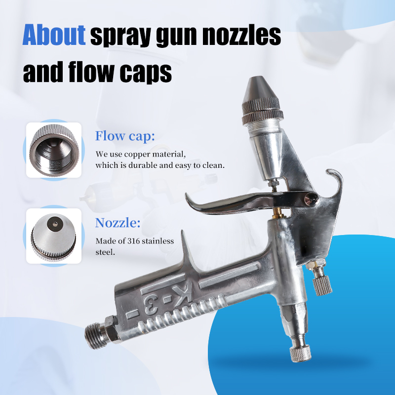 K3 Mini Gravity Feed Spray Gun with 1.5 mm Nozzle