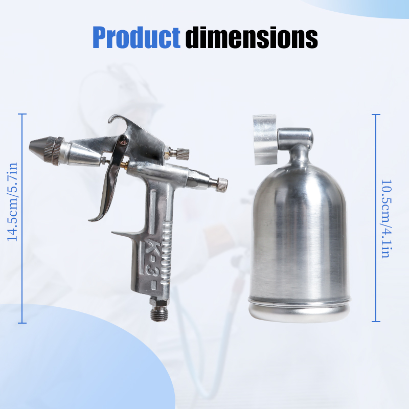 K3 Mini Gravity Feed Spray Gun with 1.5 mm Nozzle